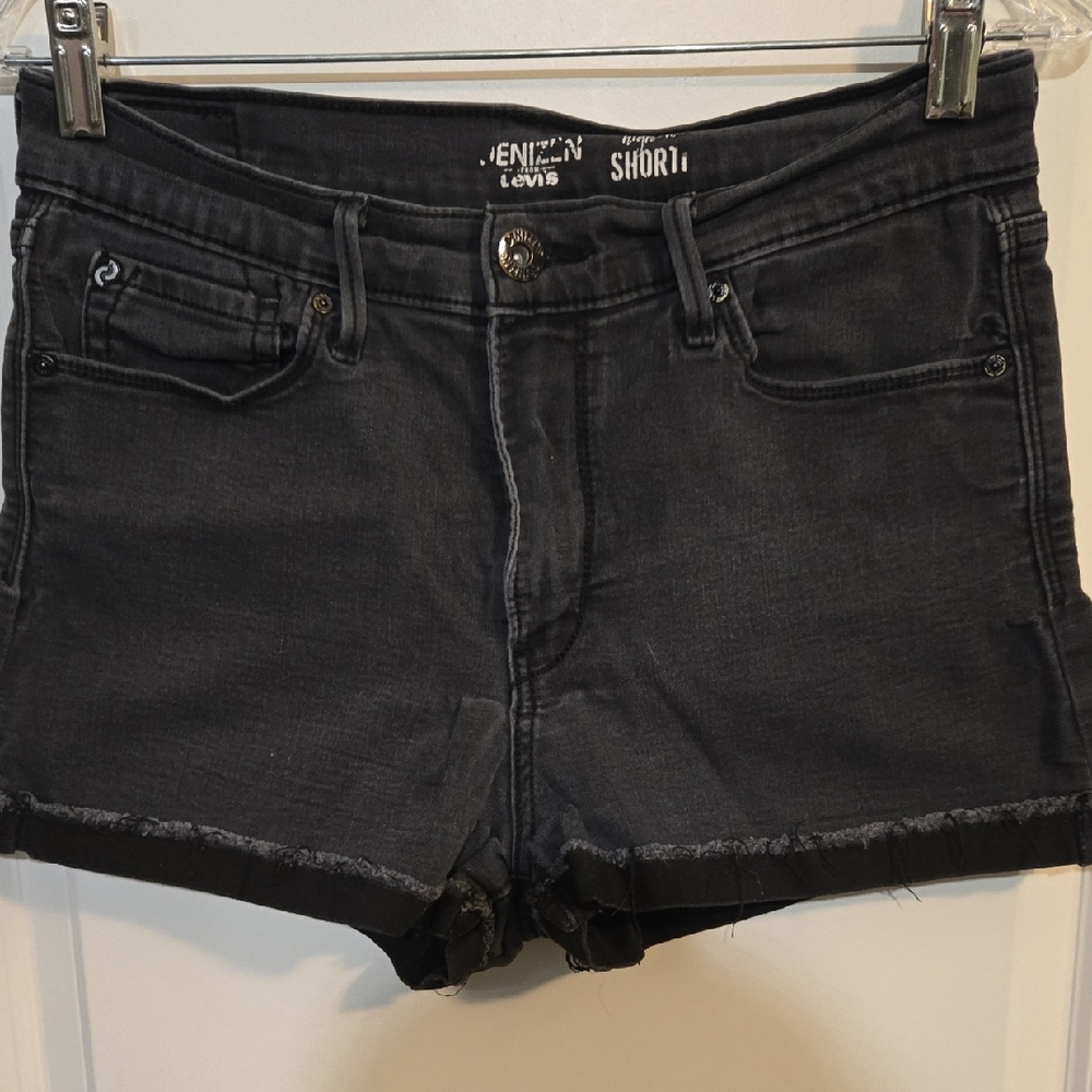 Denizen from Levi's Black Jean Short Shorts